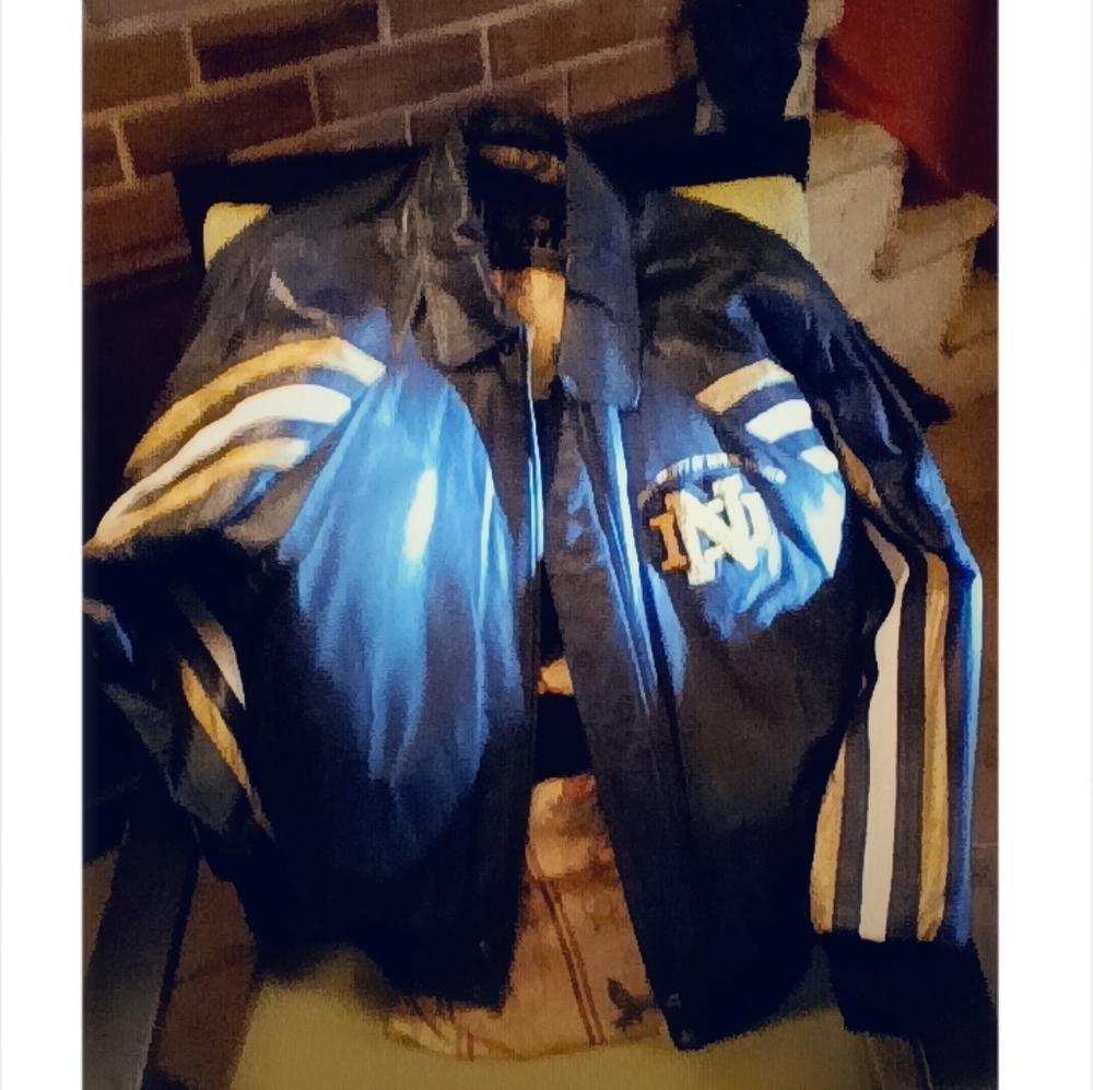 Notre Dame leather jacket